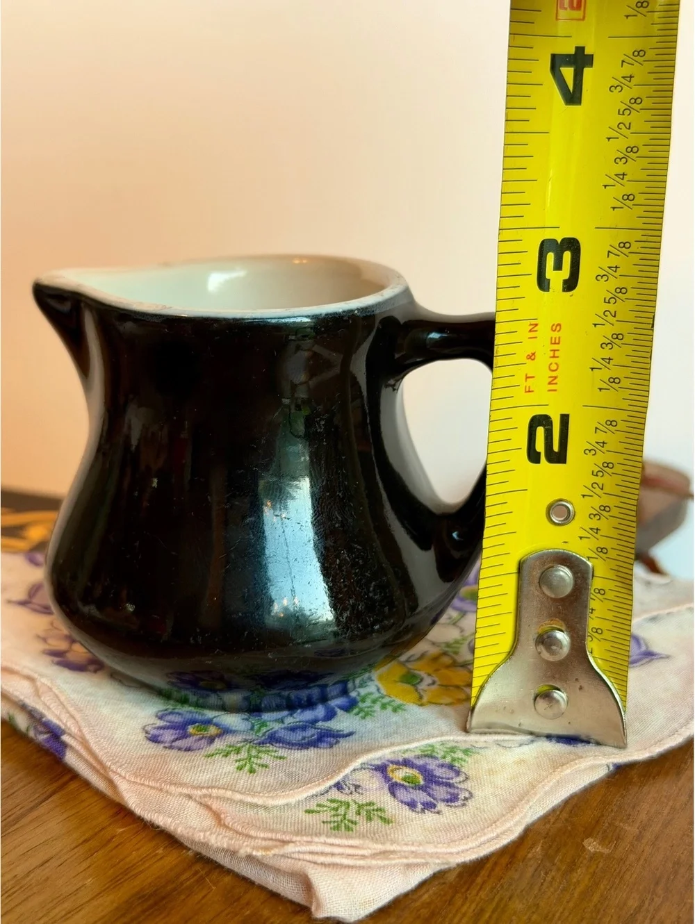 Vintage Good’s China Chef Ware Black Creamer 160 Restaurant Ware Inglewood CA